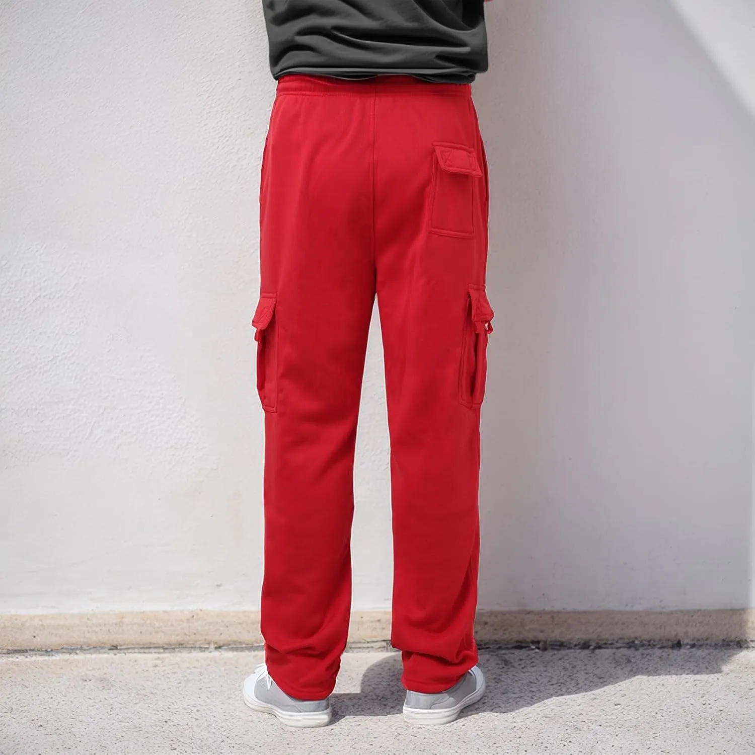 Alalaso Mens Cargo Pants 2024 Casual Cotton Jogger Multi Pockets Outdoor Hiking Work Sweatpants with Pockets