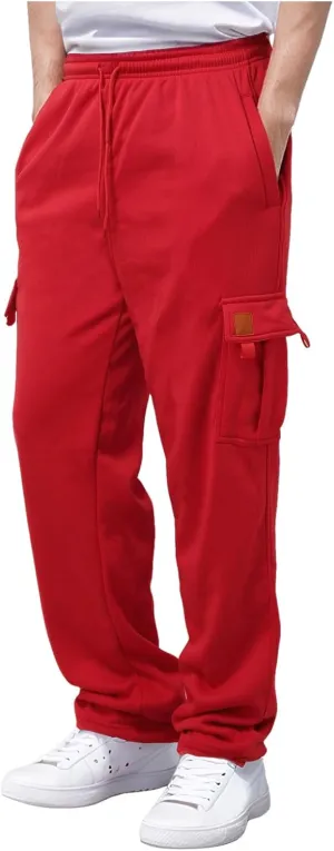 Alalaso Mens Cargo Pants 2024 Casual Cotton Jogger Multi Pockets Outdoor Hiking Work Sweatpants with Pockets