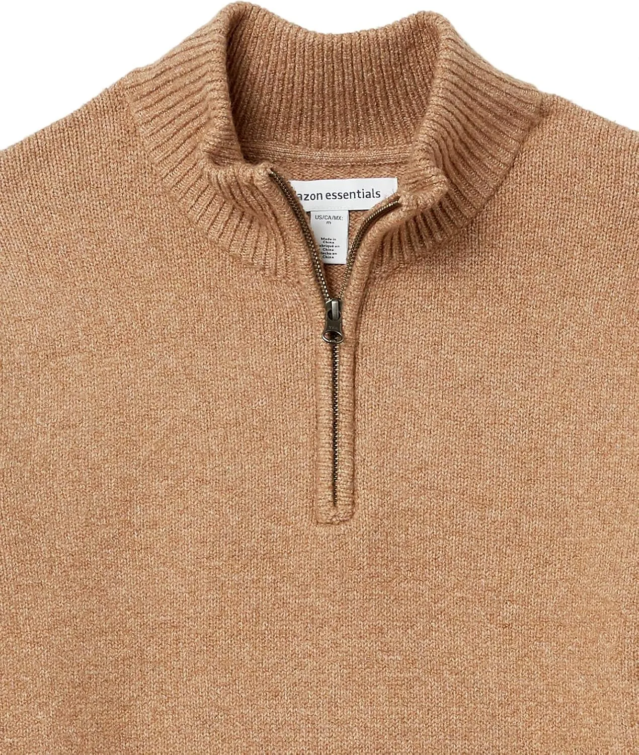 Amazon Essentials Men's Long-Sleeve Soft Touch Quarter-Zip Sweater