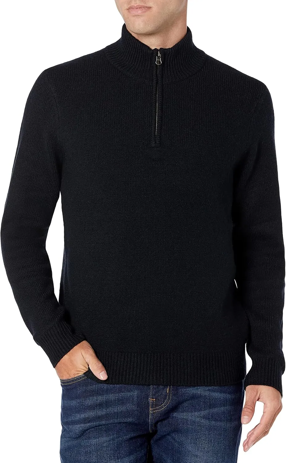 Amazon Essentials Men's Long-Sleeve Soft Touch Quarter-Zip Sweater