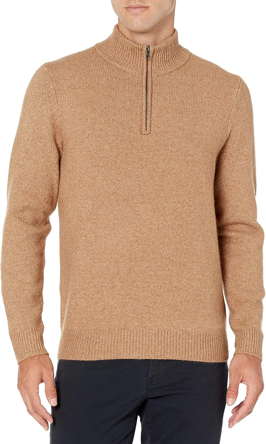 Amazon Essentials Men's Long-Sleeve Soft Touch Quarter-Zip Sweater