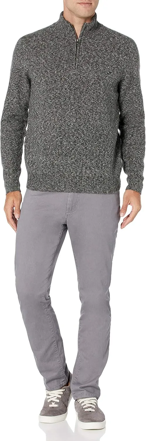 Amazon Essentials Men's Long-Sleeve Soft Touch Quarter-Zip Sweater