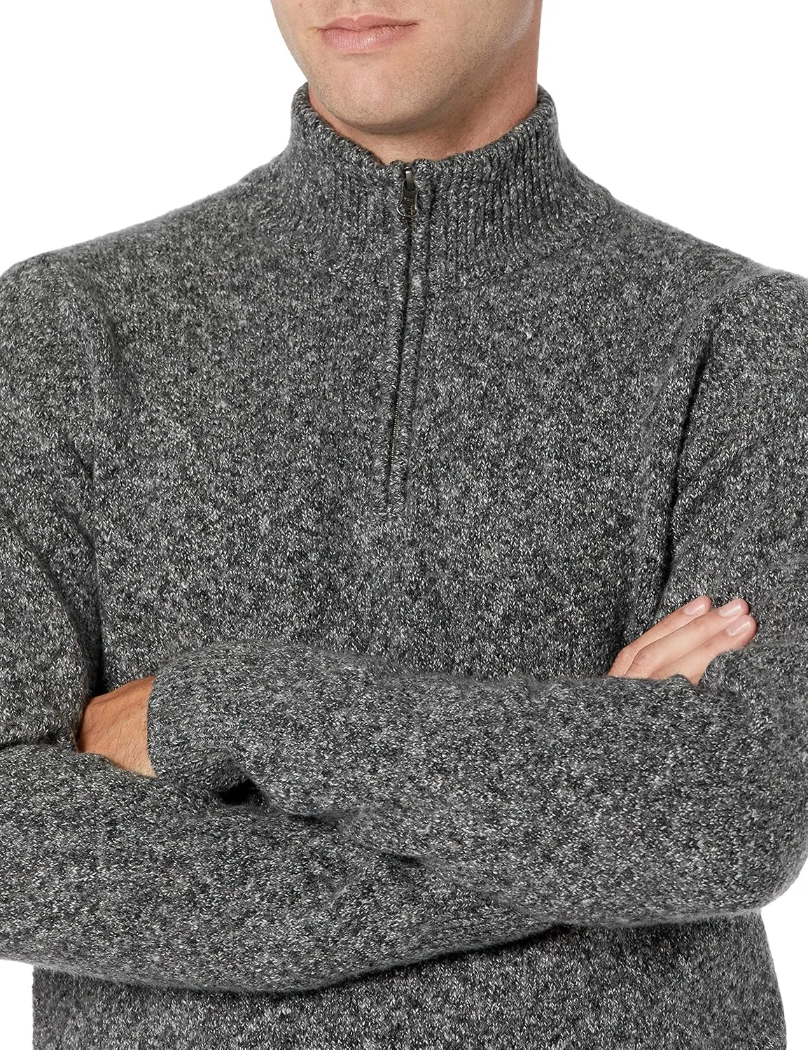 Amazon Essentials Men's Long-Sleeve Soft Touch Quarter-Zip Sweater