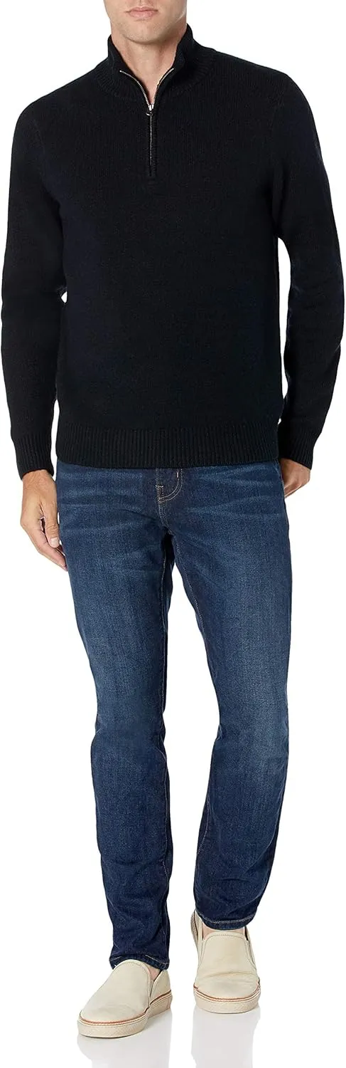 Amazon Essentials Men's Long-Sleeve Soft Touch Quarter-Zip Sweater