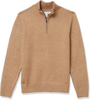 Amazon Essentials Men's Long-Sleeve Soft Touch Quarter-Zip Sweater