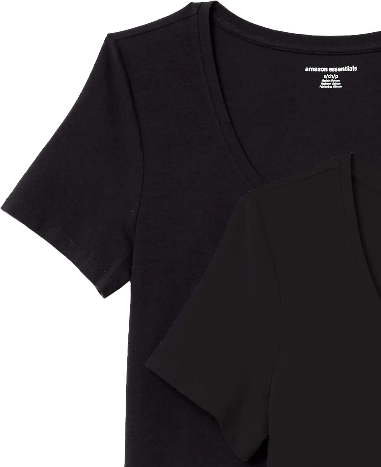 Amazon Essentials Women's Classic-Fit Short-Sleeve Scoop Neck T-Shirt (Available in Plus Size), Pack of 2
