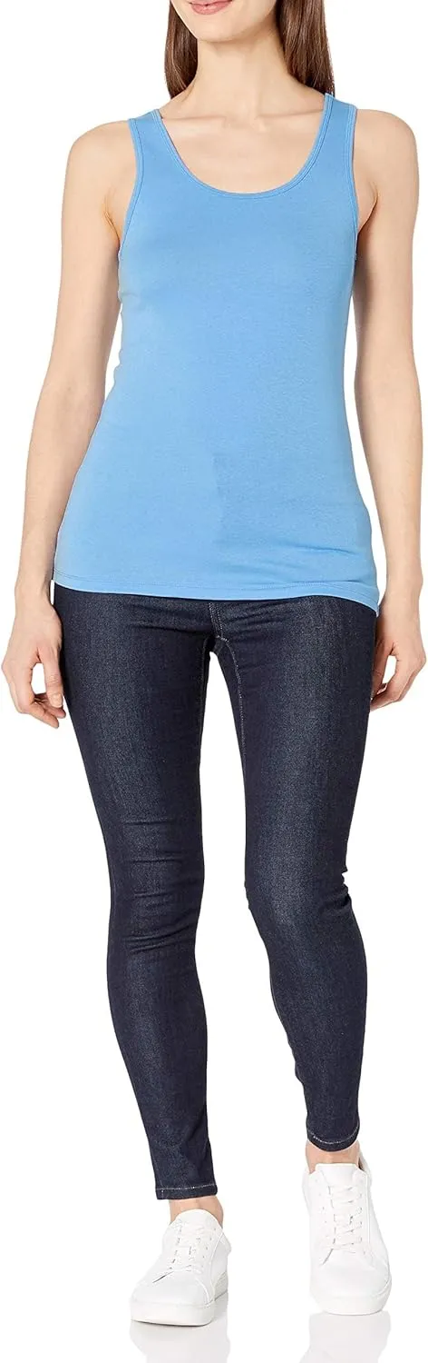 Amazon Essentials Women's Slim-Fit Tank, Pack of 2