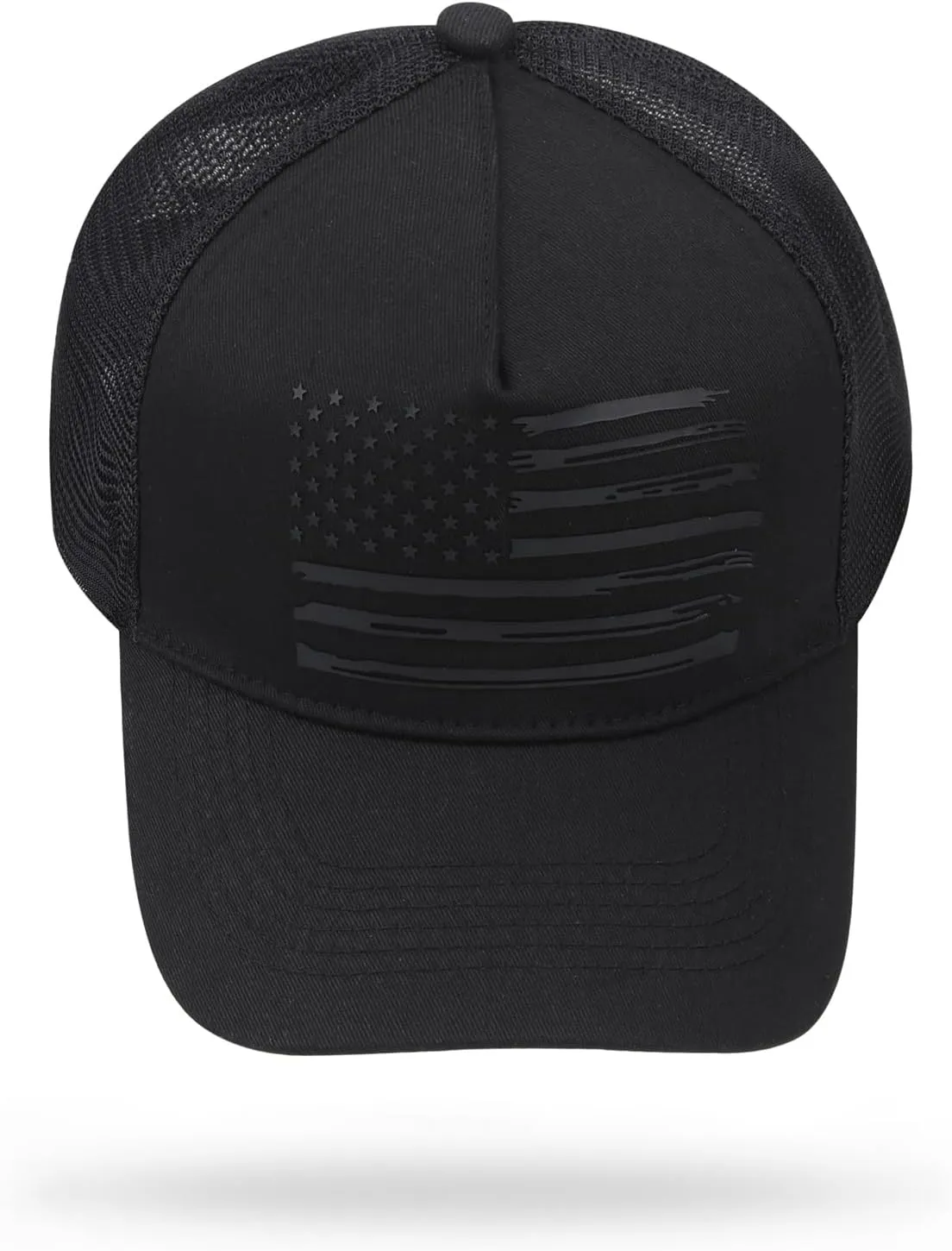 American Flag Trucker Hat Baseball Caps Snapback Hat for Men Women Breathable Mesh Side Adjustable Hats