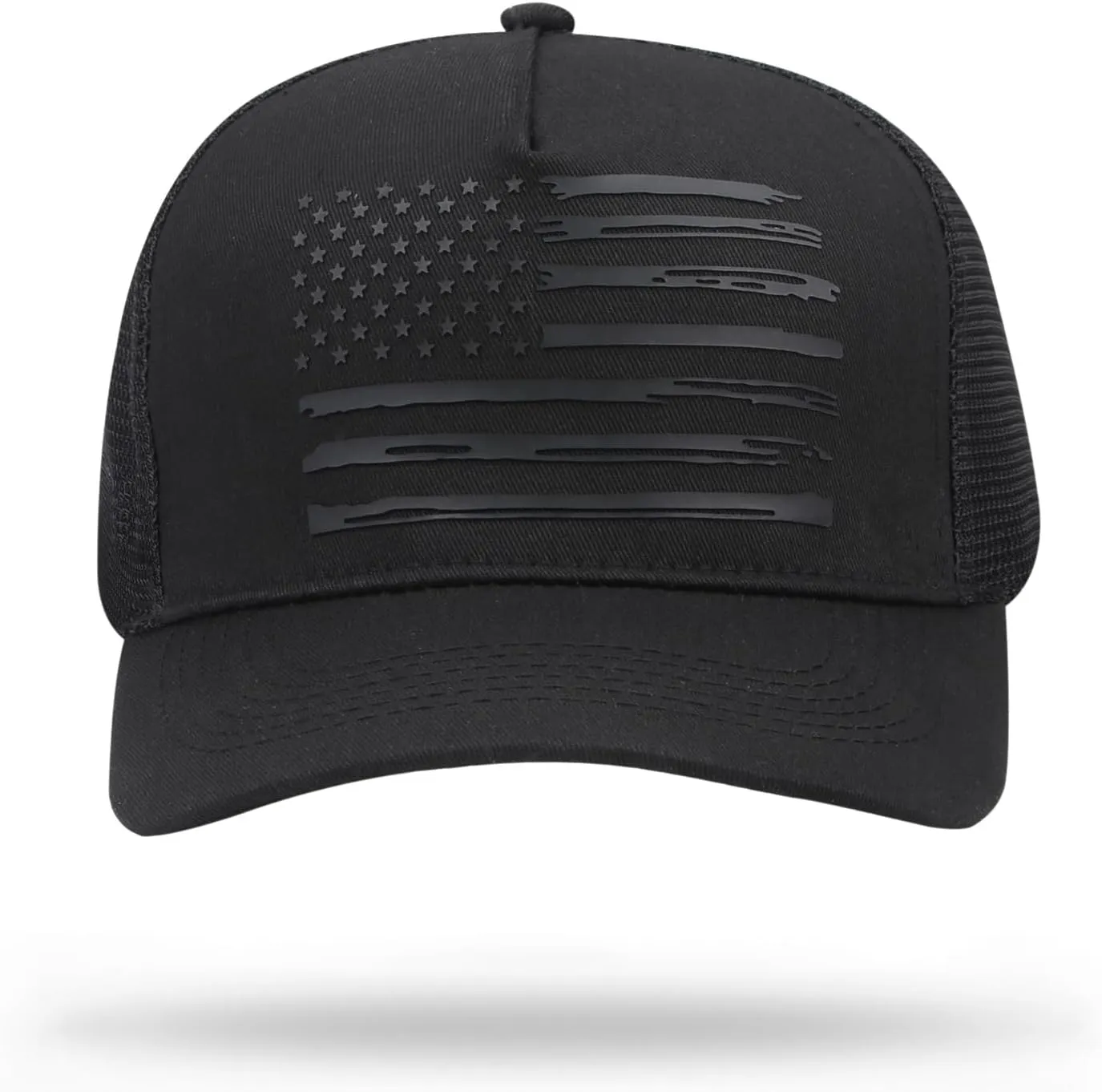 American Flag Trucker Hat Baseball Caps Snapback Hat for Men Women Breathable Mesh Side Adjustable Hats