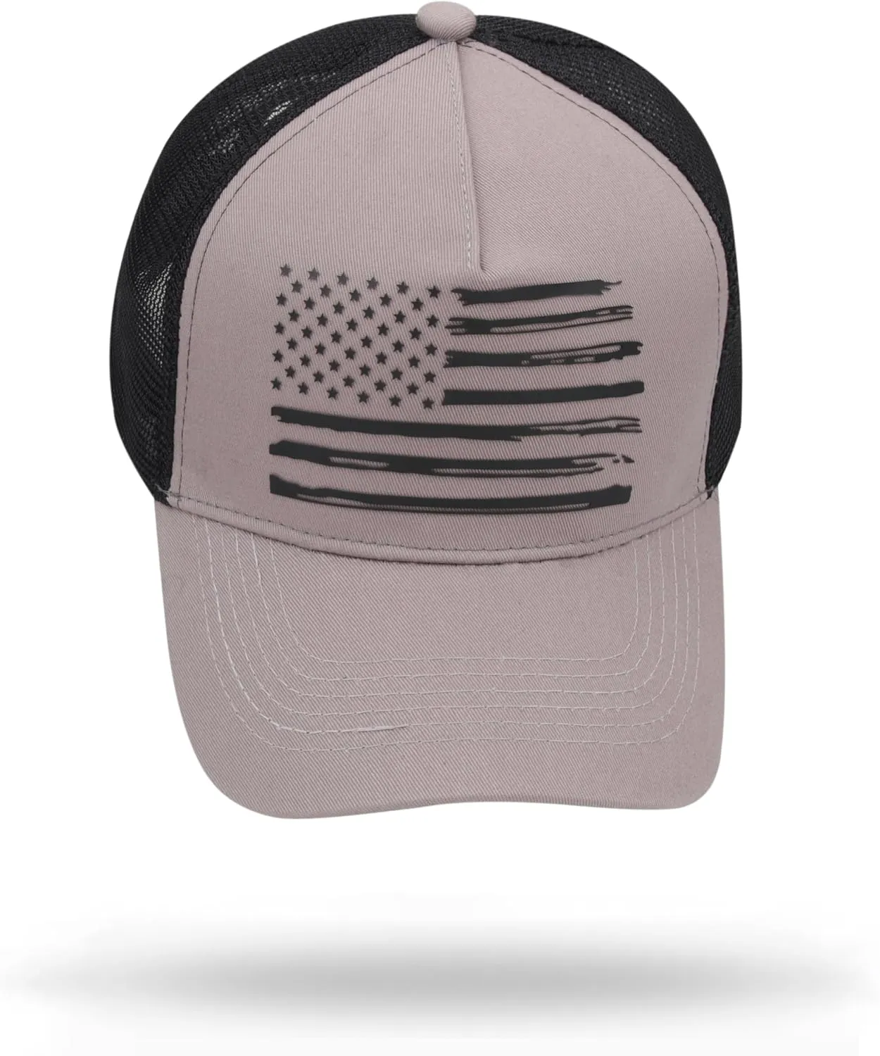 American Flag Trucker Hat Baseball Caps Snapback Hat for Men Women Breathable Mesh Side Adjustable Hats