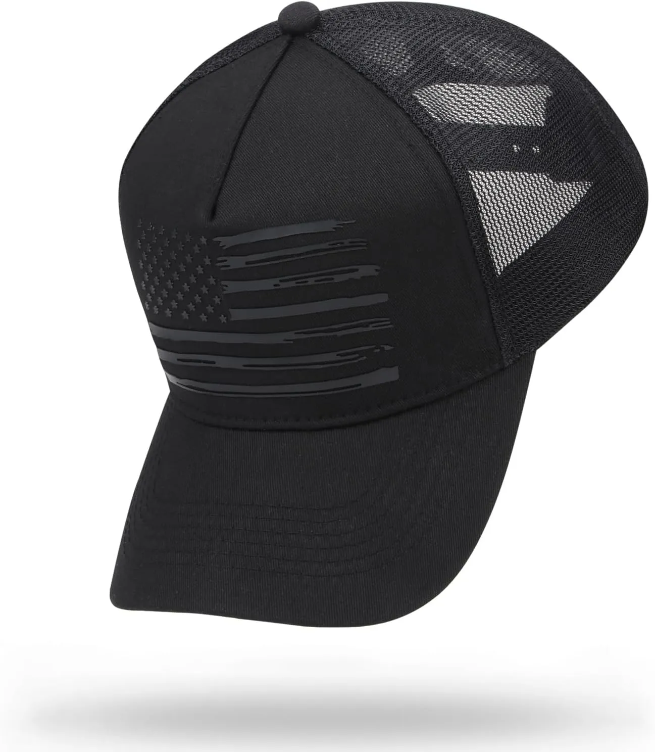 American Flag Trucker Hat Baseball Caps Snapback Hat for Men Women Breathable Mesh Side Adjustable Hats