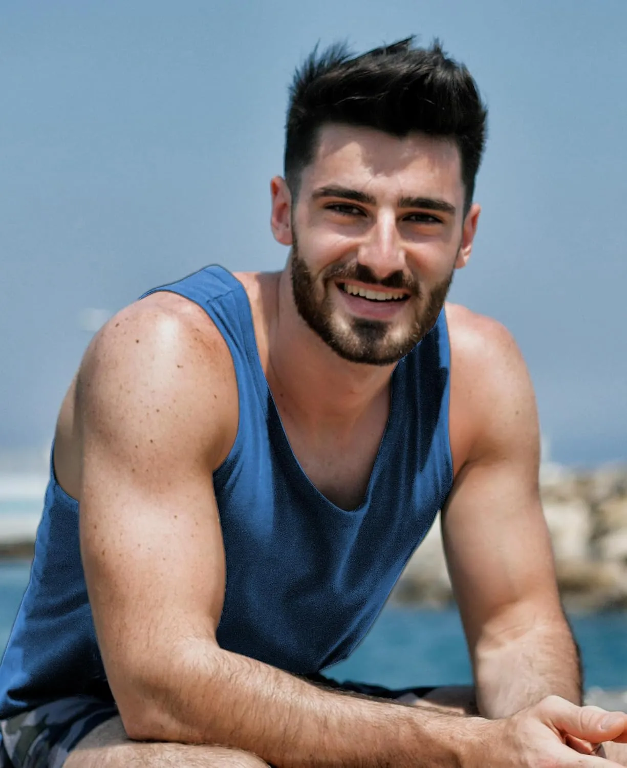 AMERICAN HEAVEN Men's 5 Pack Tank Tops | Ultra Soft Cotton Rayon Stretch Athletic Workout Tanks
