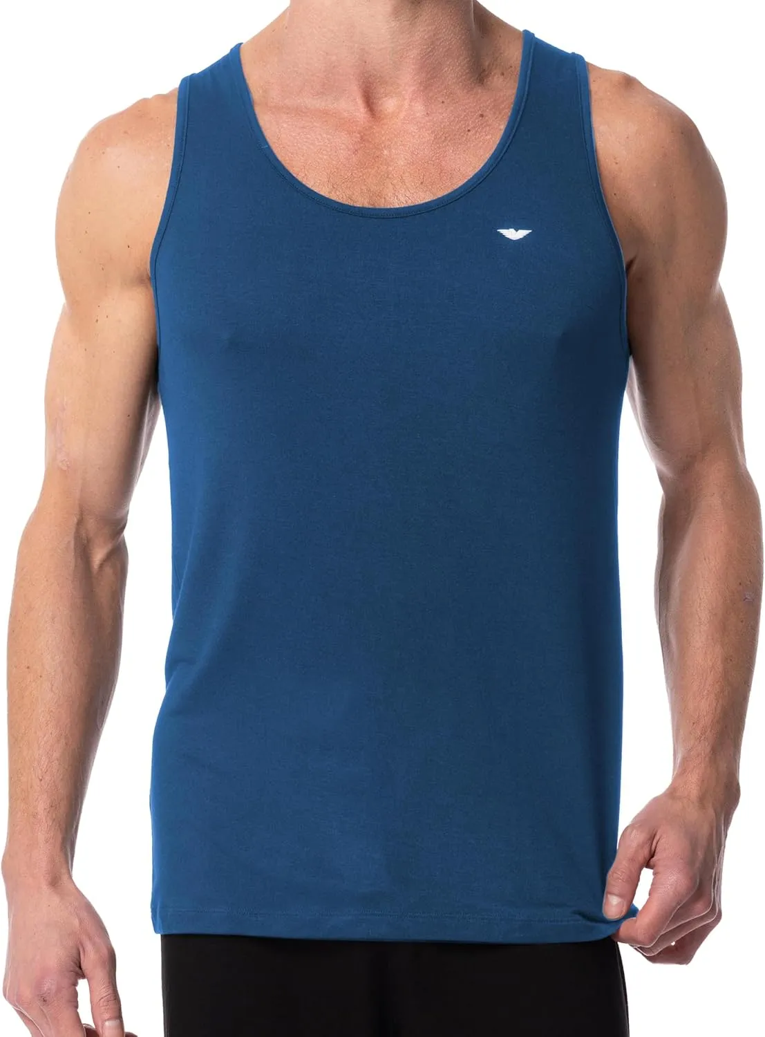 AMERICAN HEAVEN Men's 5 Pack Tank Tops | Ultra Soft Cotton Rayon Stretch Athletic Workout Tanks
