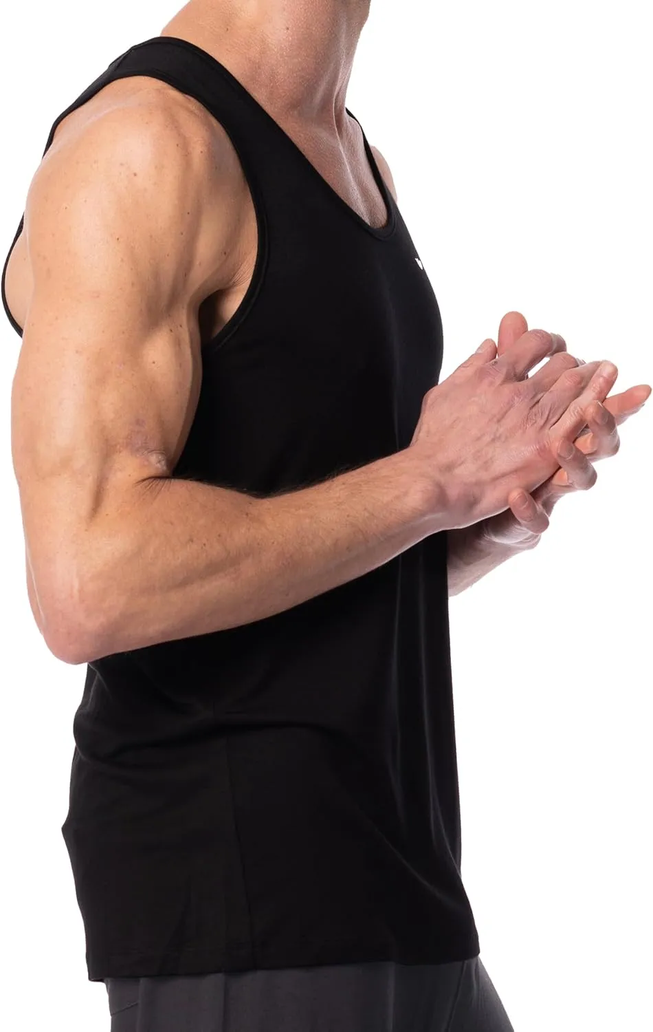 AMERICAN HEAVEN Men's 5 Pack Tank Tops | Ultra Soft Cotton Rayon Stretch Athletic Workout Tanks