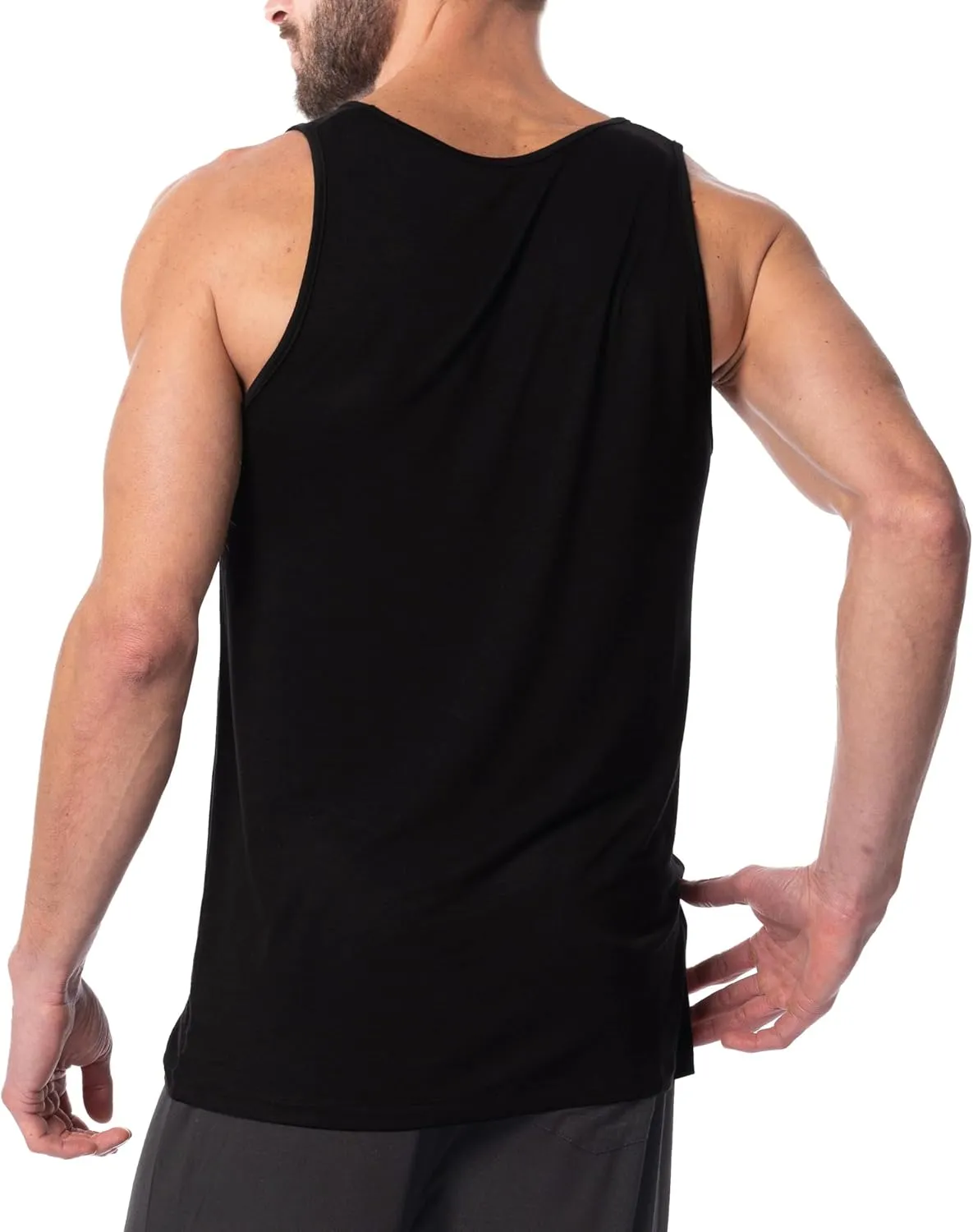 AMERICAN HEAVEN Men's 5 Pack Tank Tops | Ultra Soft Cotton Rayon Stretch Athletic Workout Tanks