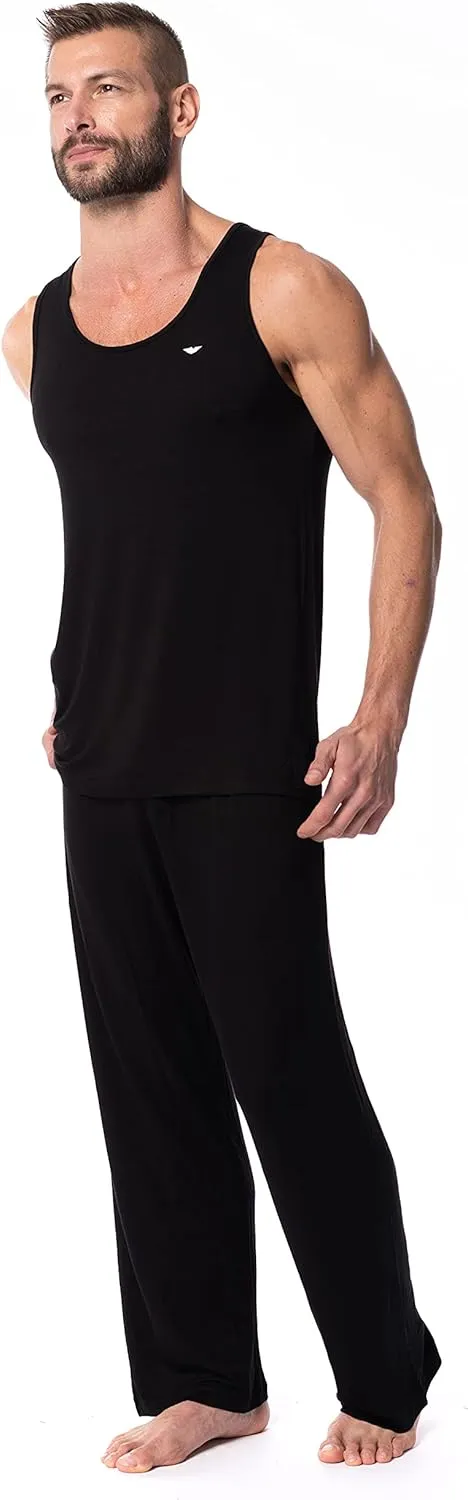 AMERICAN HEAVEN Men's 5 Pack Tank Tops | Ultra Soft Cotton Rayon Stretch Athletic Workout Tanks