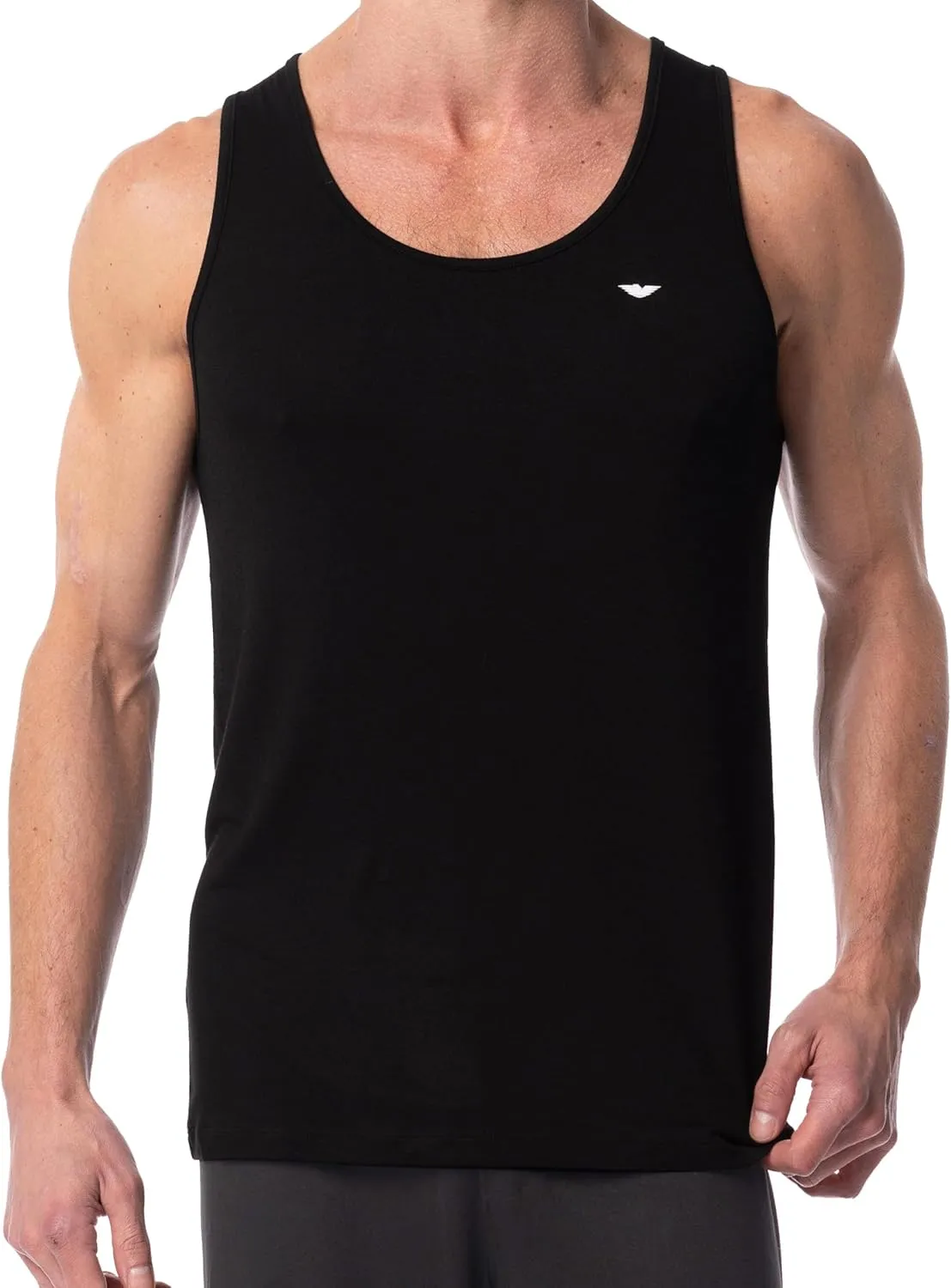 AMERICAN HEAVEN Men's 5 Pack Tank Tops | Ultra Soft Cotton Rayon Stretch Athletic Workout Tanks