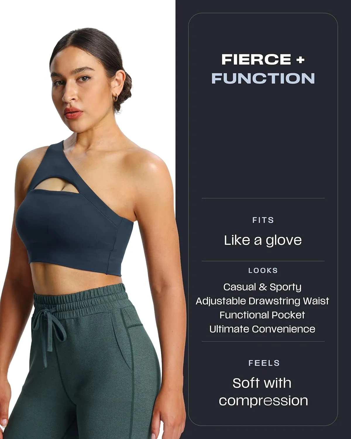 Aoxjox Sweatpants for Women Lounge Joggers with Pockets High Waisted Drawstring Running Sweatpant Lounge Pants 27.5"