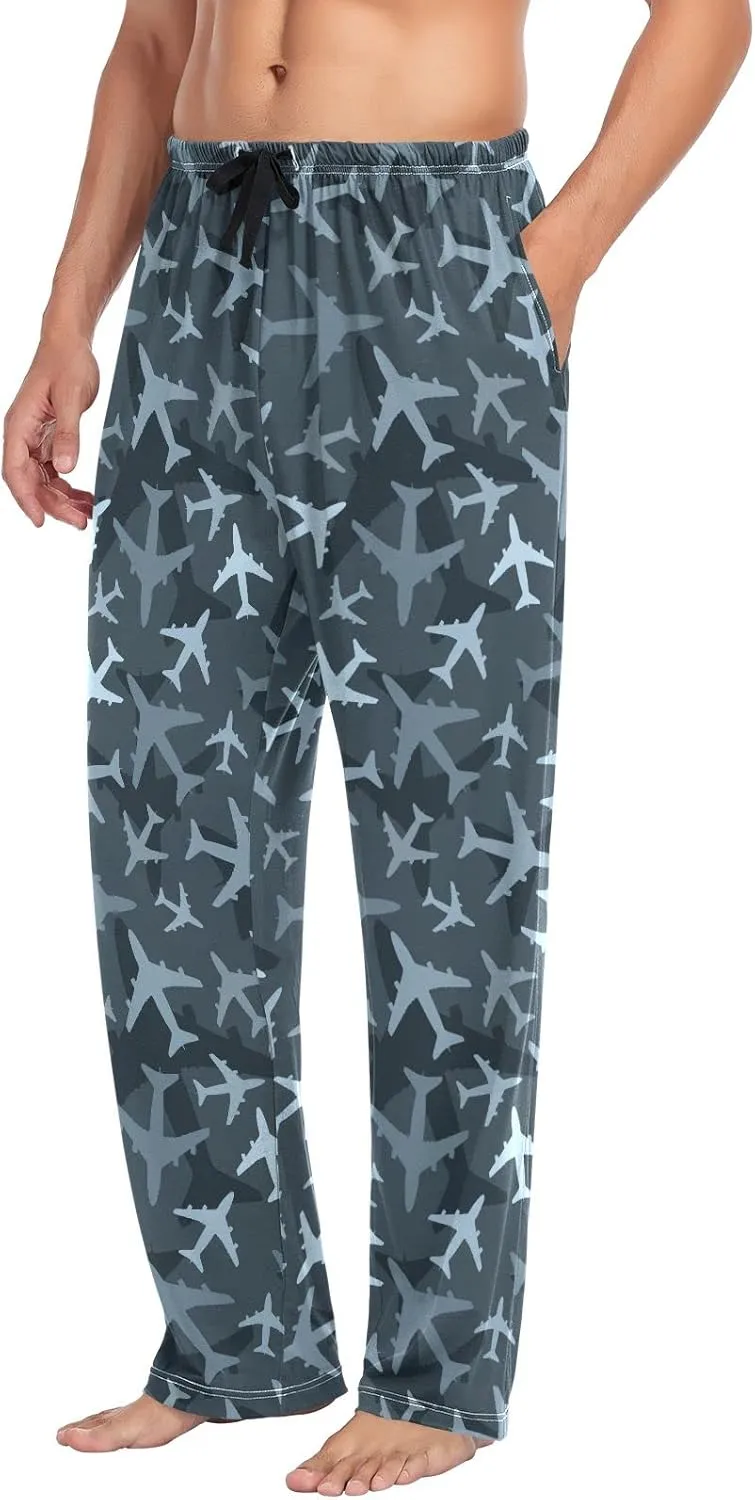 Aslsiy Mens Pajama Pants Pajama Bottoms for Men Sleep Pants Winter Lounge PJ Pants