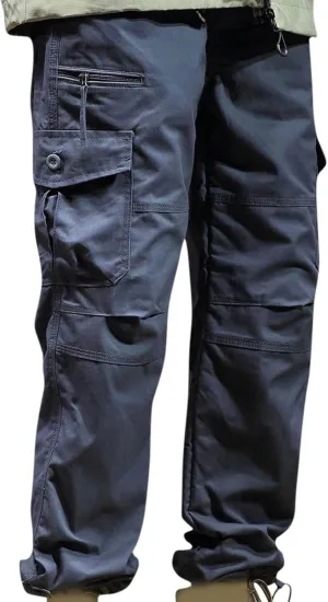 Baggy Jogger Pants for Men Elastic Waist Solid Sweatpants Classic Sherpa Lined Winter Warm Straight Fleece Pants