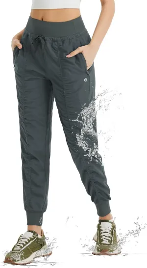 baleaf Women's Joggers with Zip Pockets Hiking Pants Lightweight Quick Dry Water Resistant Track Pants