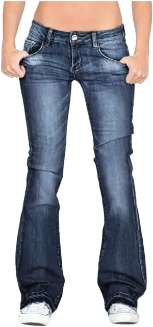 Bell Bottom Jeans for Women Petite Denim Pants Distressed Washed 70s Fashion Vintage Cowboy Jeans Bootcut Pant