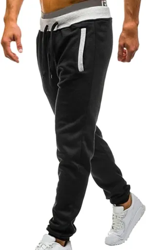 BIFUTON Joggers for Men,Mens Sweatpants with Pockets Color Matching Golf Pants for Men Relaxed Fit Lounge Pants Trousers
