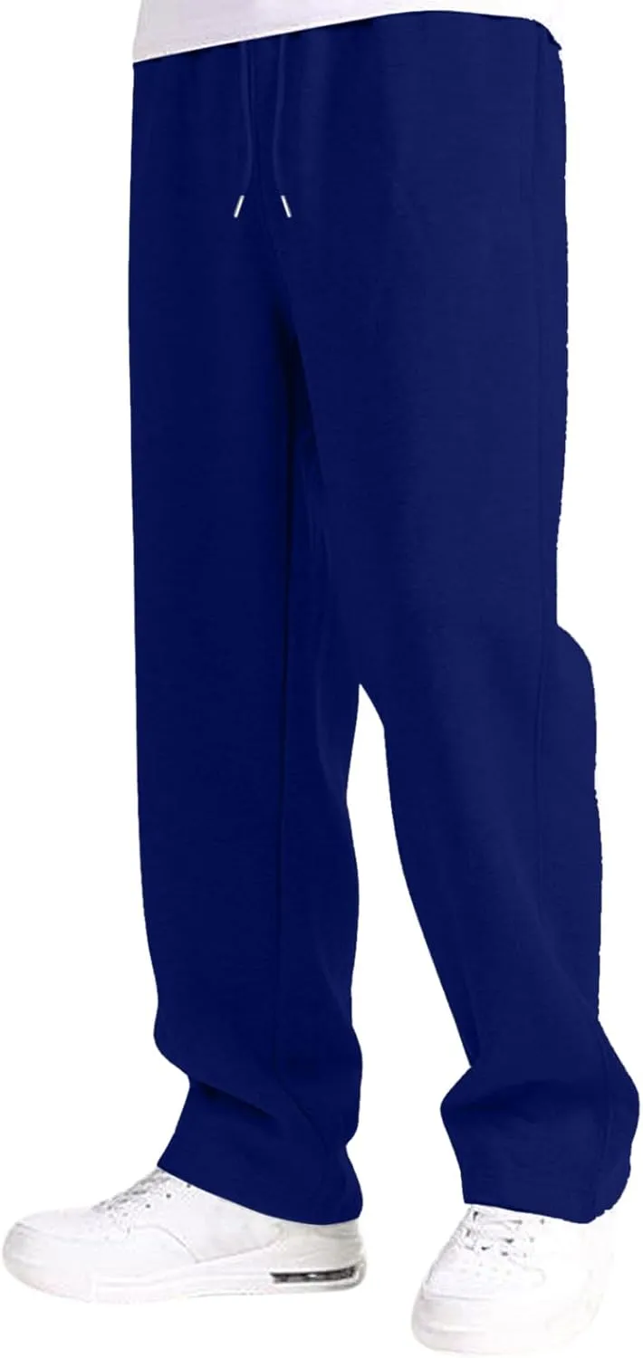 BIFUTON Mens Joggers with Pockets,Sweatpants for Men Big and Tall Fleece Lined Running Pants Drawstring Yoga Pants Trousers
