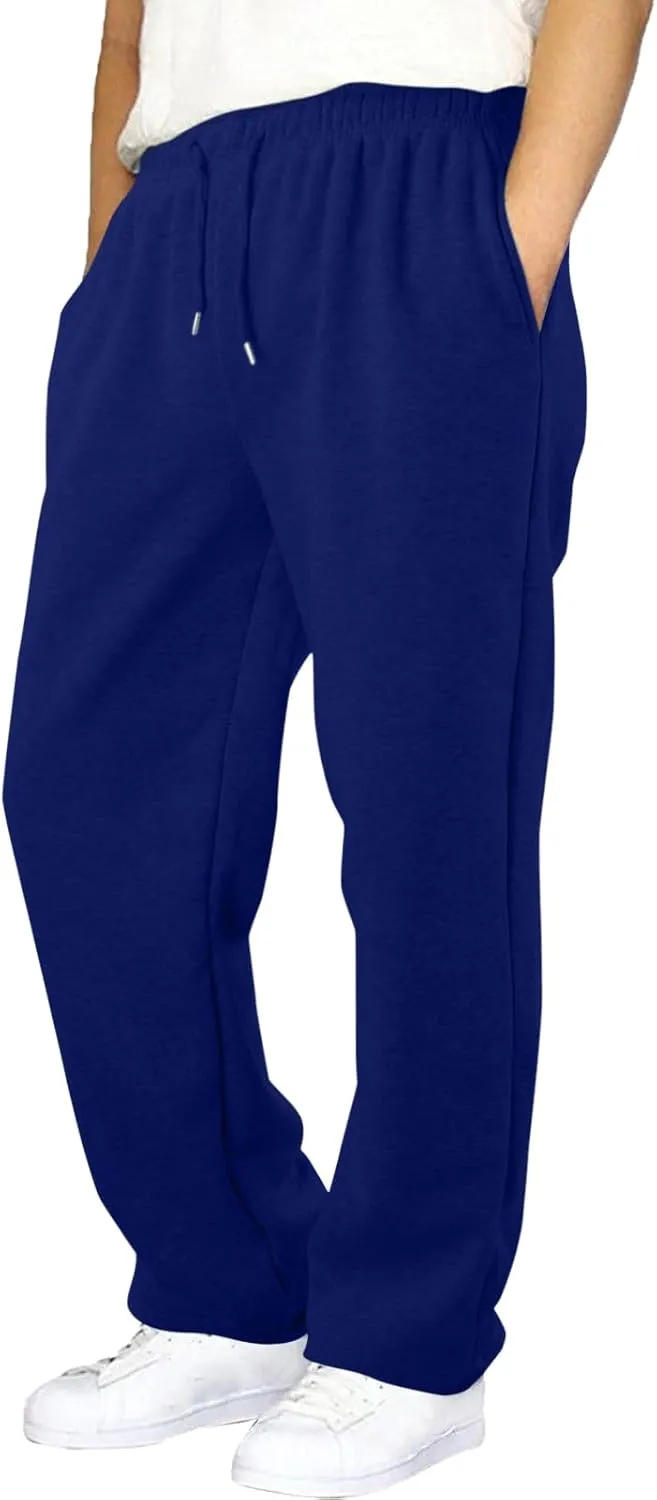 BIFUTON Mens Joggers with Pockets,Sweatpants for Men Big and Tall Fleece Lined Running Pants Drawstring Yoga Pants Trousers