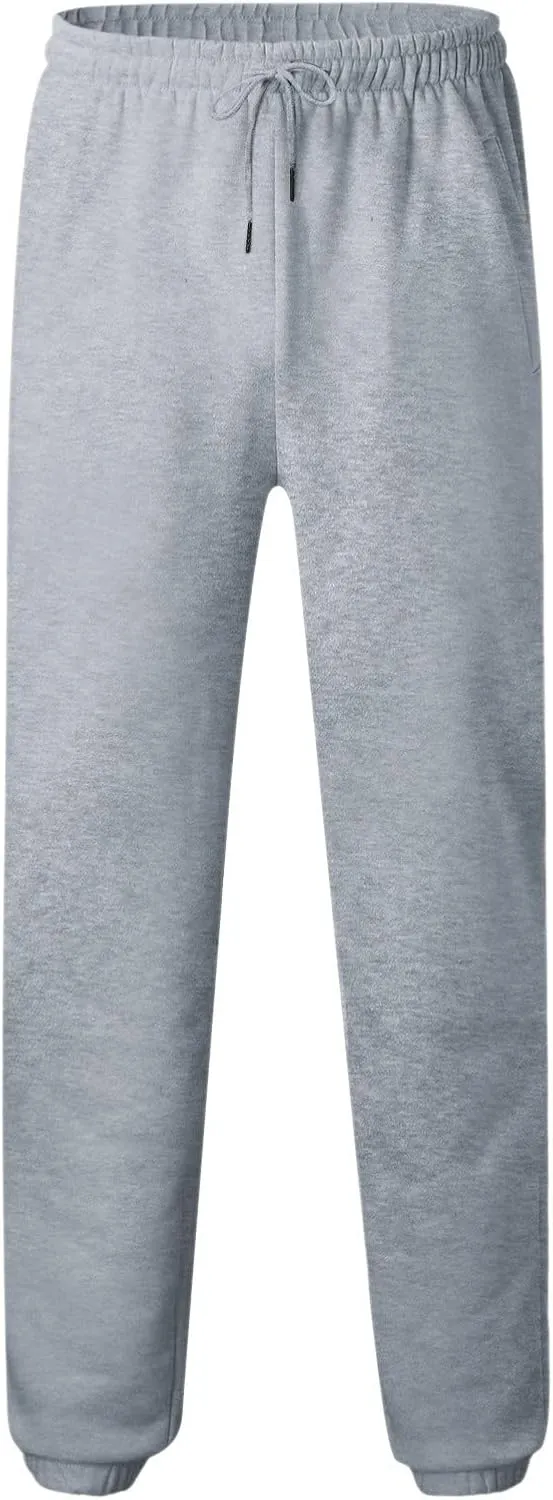 Big and Tall Sweatpants for Men Lightweight Joggers Quick Dry Warm Sherpa Lined Athletic Sweatpants Winter Drawstring