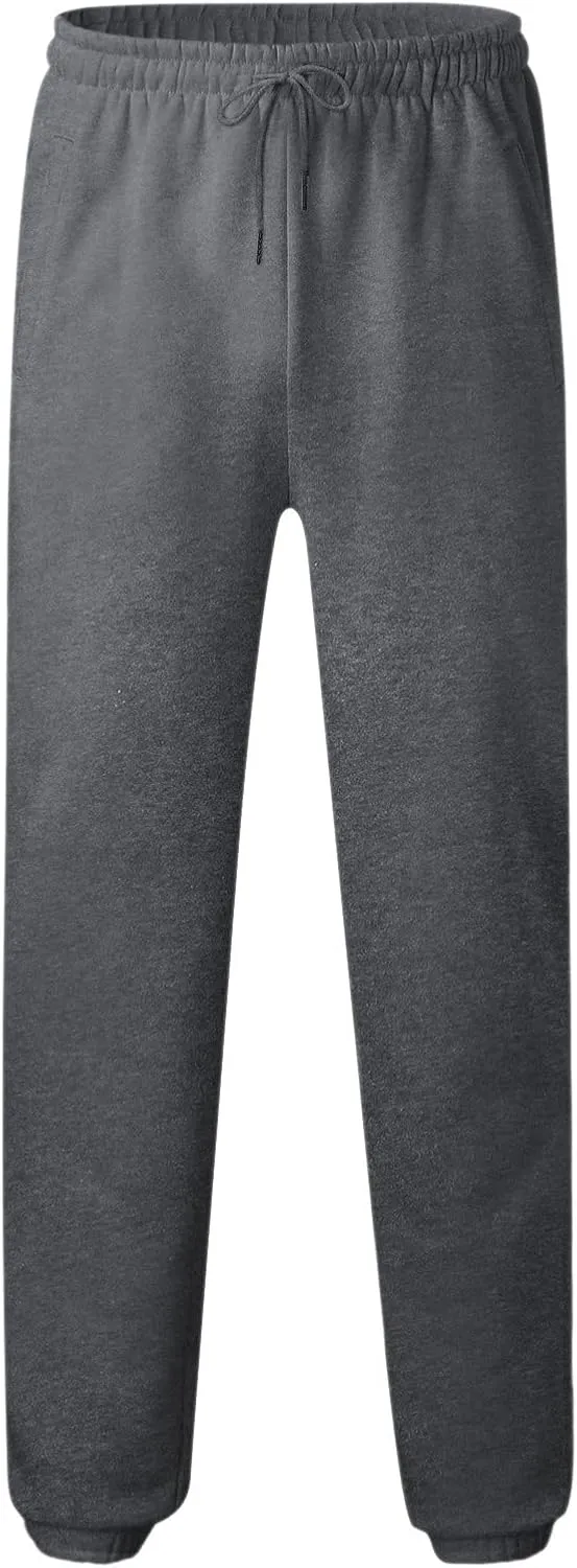 Big and Tall Sweatpants for Men Lightweight Joggers Quick Dry Warm Sherpa Lined Athletic Sweatpants Winter Drawstring