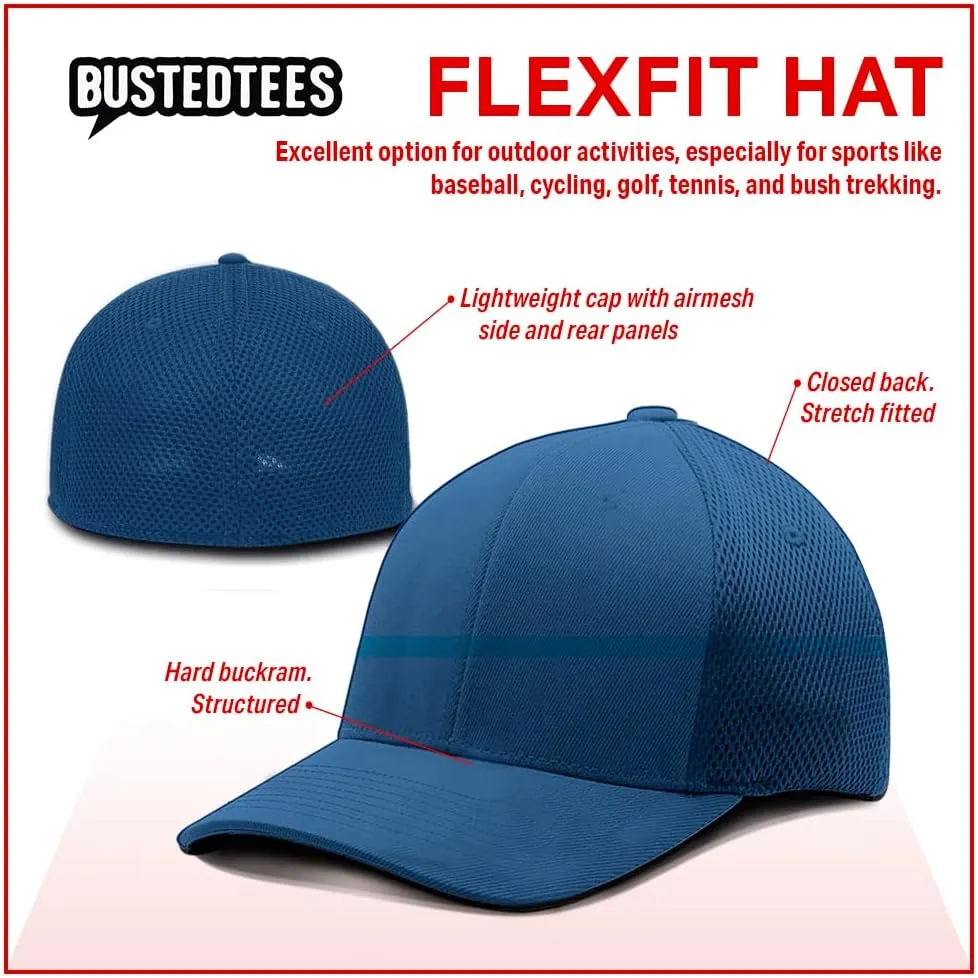 Bitcoin Logo Hat Fitted Flexfit Hats Crypto Baseball Cap Ultrafibre Breathable Mesh Side for Casual Wear
