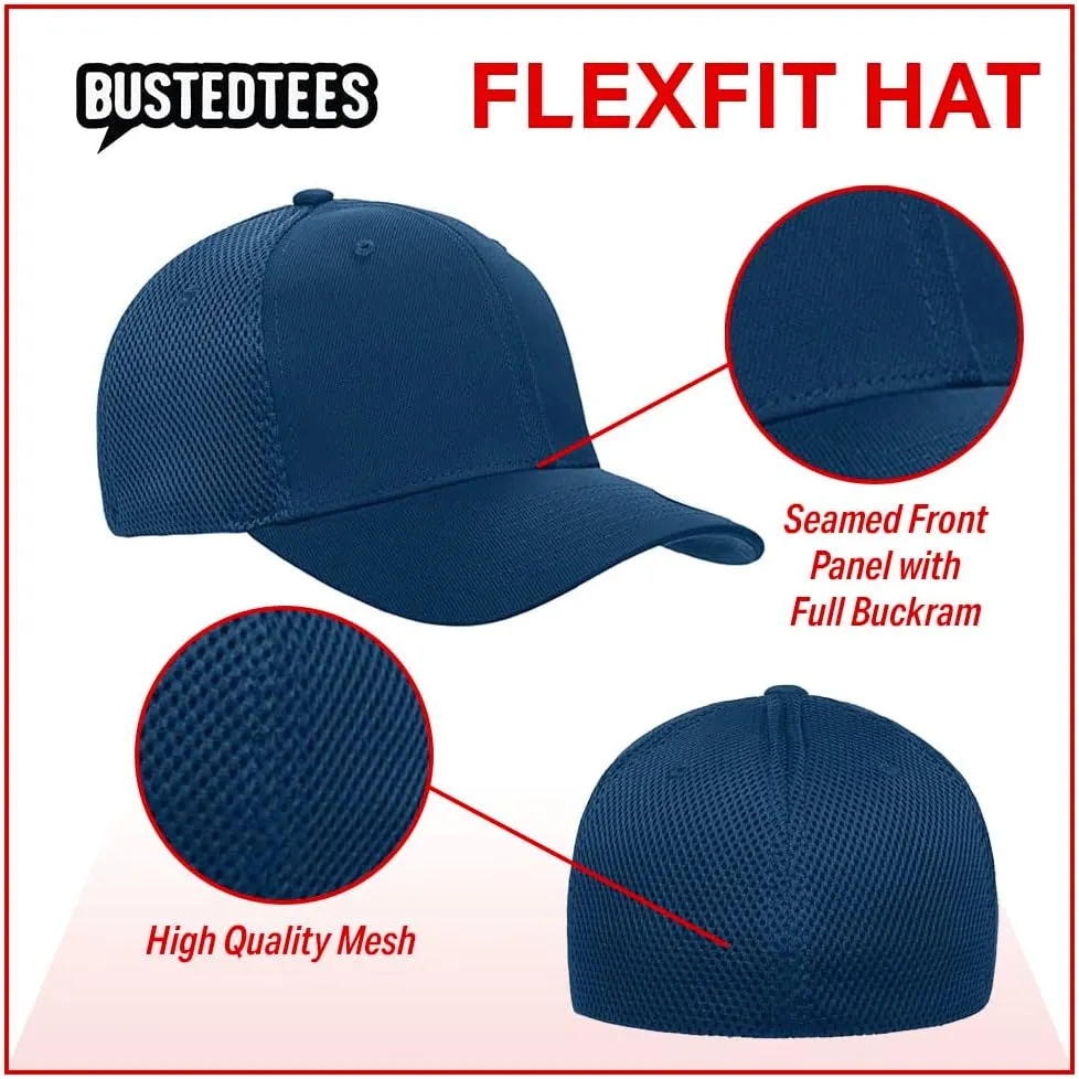 Bitcoin Logo Hat Fitted Flexfit Hats Crypto Baseball Cap Ultrafibre Breathable Mesh Side for Casual Wear