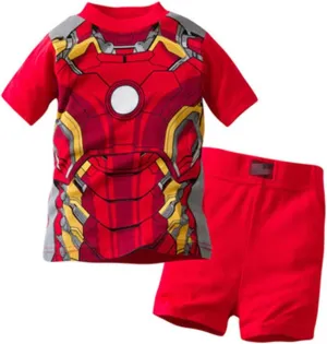 Boys Summer Pajamas Short Kids Pjs Sets 100% Cotton 2 Piece Sleepwear
