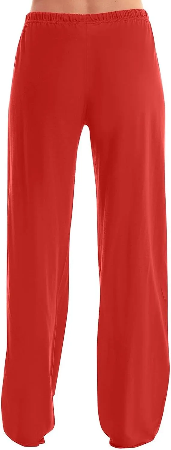Buffalo Plaid Pajama Pants Women Soft Drawstring Comfy Wide Leg Lounge Pants Elastic Waist Loose Casual Loungewear