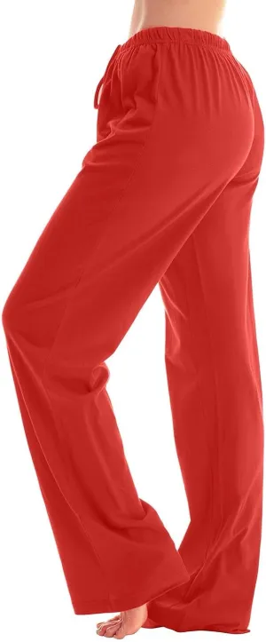 Buffalo Plaid Pajama Pants Women Soft Drawstring Comfy Wide Leg Lounge Pants Elastic Waist Loose Casual Loungewear