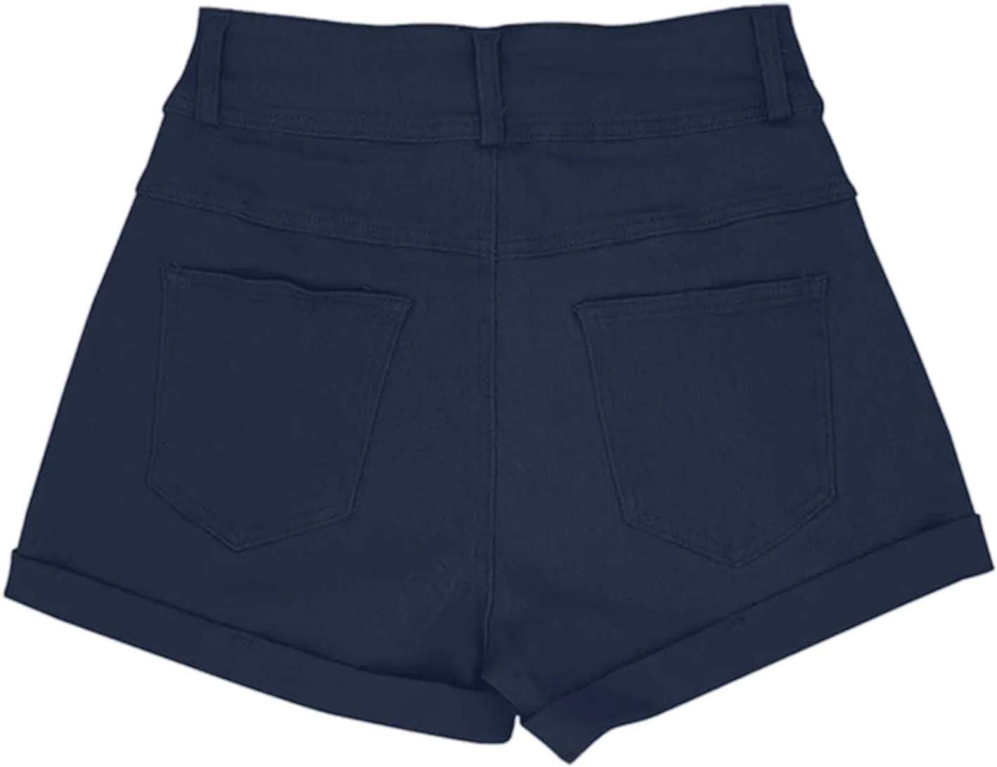 Business Dress Shorts for Women High Waisted Folded Hem Flex Flat Front Shorts Breathable Loose-Fit Comfy Work Short