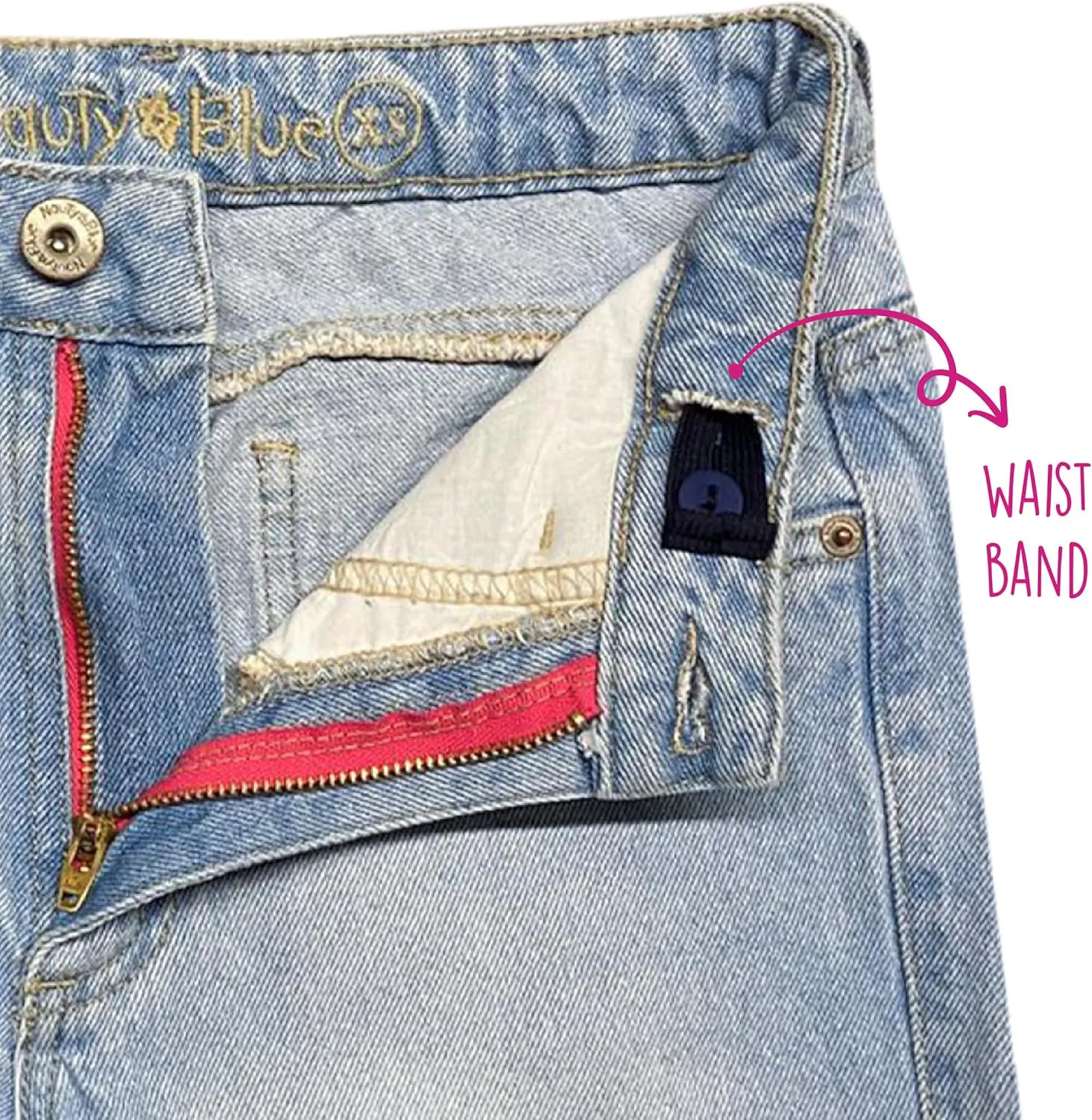 Cargo Pants for Girls - High Waist Wide Leg Baggy Jean for Teens Fashionable Loose Fitting Flap Pocket Denim
