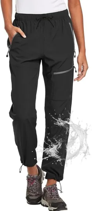 Cargo Pants Womens Hiking Quick Dry Joggers Lightweight Water Resistant Waterproof Rain Pants