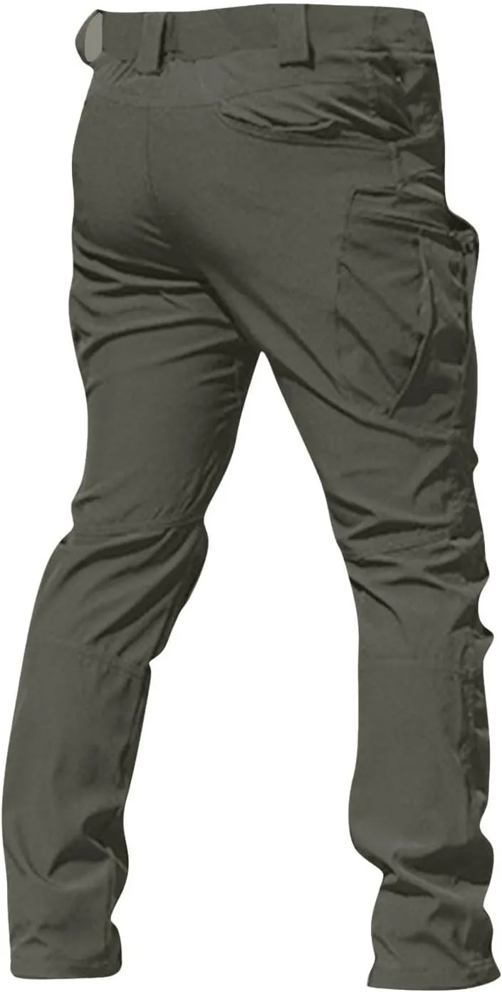 Cargo Work Pants for Men Tactical Water Resistant Hiking Pants Relaxed Fit Multi Pockets Stretch Quick Dry Work Pants