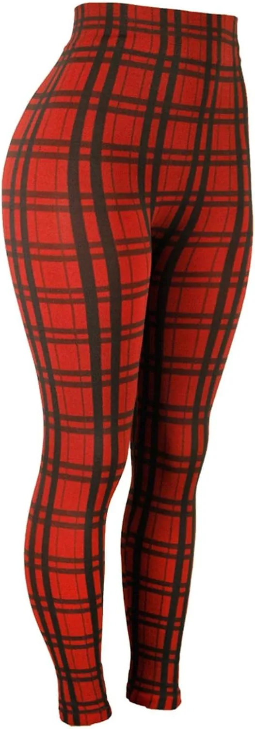 Casual Leggings for Women High Waist Printed Tummy Control Butt Lifting Pants Funny Elastic Waist Slimming Compression