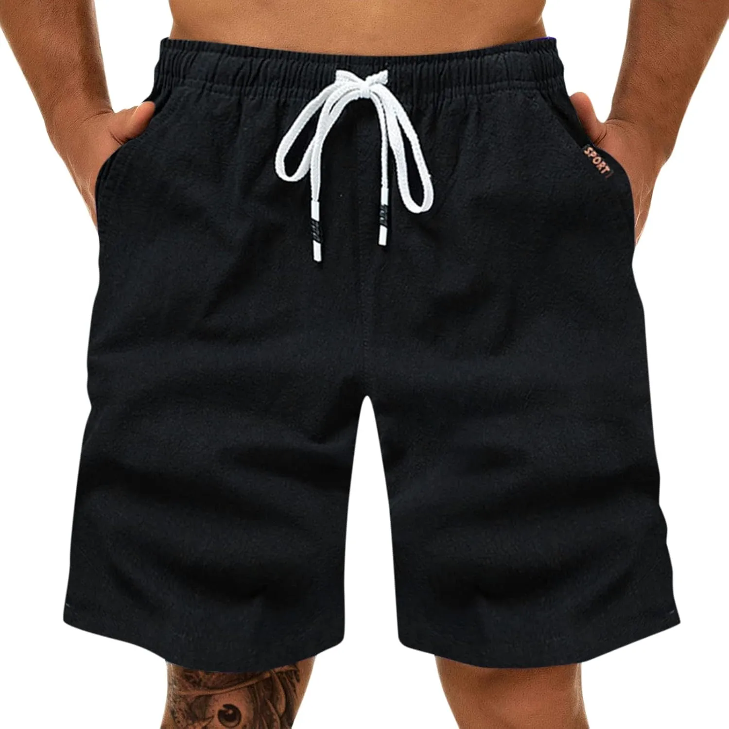 Cathalem Shorts for Men,Athletic Hiking Pants Quick Dry Workout Pants Lightweight Sports Gym Running Short Basketball