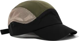 Clakllie Quick Dry Short Bill Baseball Cap Breathable Mesh Back Hat Lightweight Cooling Sports Cap Soft Top Trucker Hat