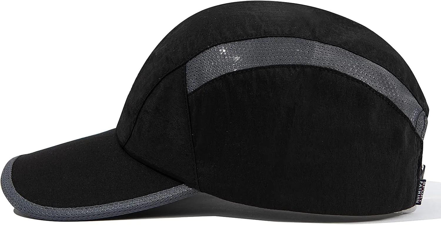 CLAPE Sun Protection Sport Hats Lightweight Breathable Mesh Unstructured Baseball Hat Adjustable Quick Dry Running Hat