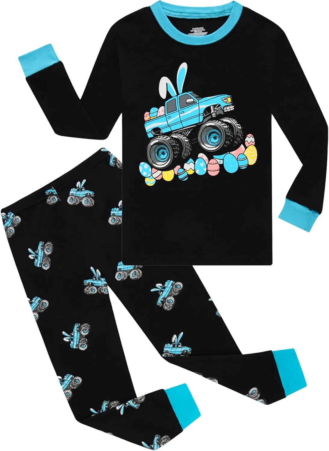 Dolphin&Fish Boy Pajamas Long Sleeve Cotton Kids Clothes Toddler Boys Sleepwear