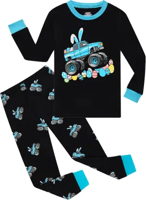 Dolphin&Fish Boy Pajamas Long Sleeve Cotton Kids Clothes Toddler Boys Sleepwear