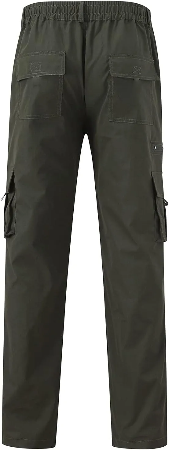 Dress Cargo Pants for Men Tactical Athletic Joggers Stretch Overalls Lightweight Outdoor Running Hiking Trousers