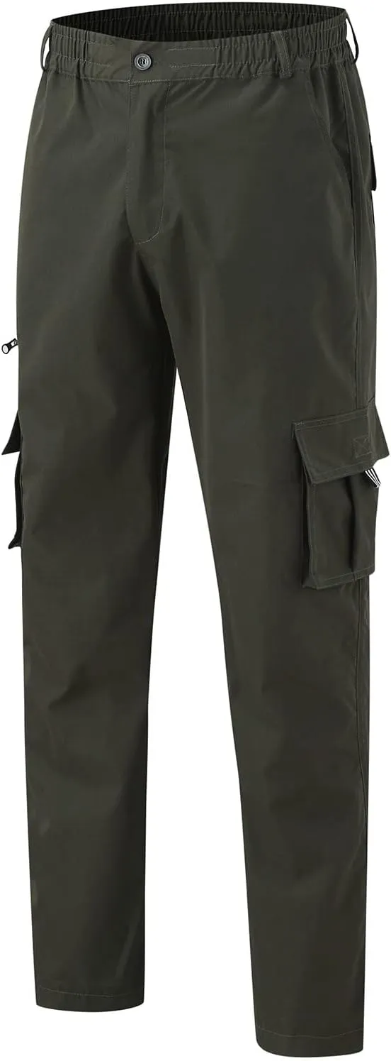 Dress Cargo Pants for Men Tactical Athletic Joggers Stretch Overalls Lightweight Outdoor Running Hiking Trousers