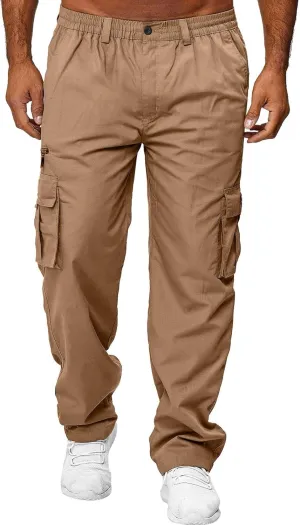 Dress Cargo Pants for Men Tactical Athletic Joggers Stretch Overalls Lightweight Outdoor Running Hiking Trousers