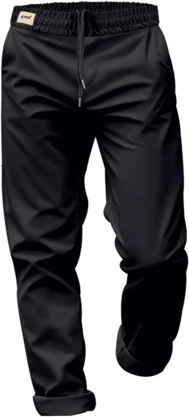 Dress Pants for Men Baggy Lightweight Drawstring Waist Chino Pants Quick Dry Business Casual Pants with Pockets